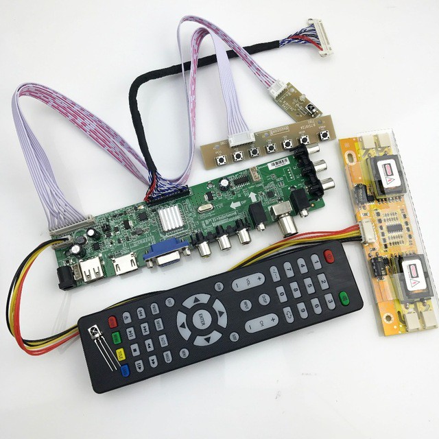 Combo bo Tivi DVB-T2 cho màn hình lớn 17 19 20 22inch 1280x1024 1440x900 1680x1050 1920x1080
