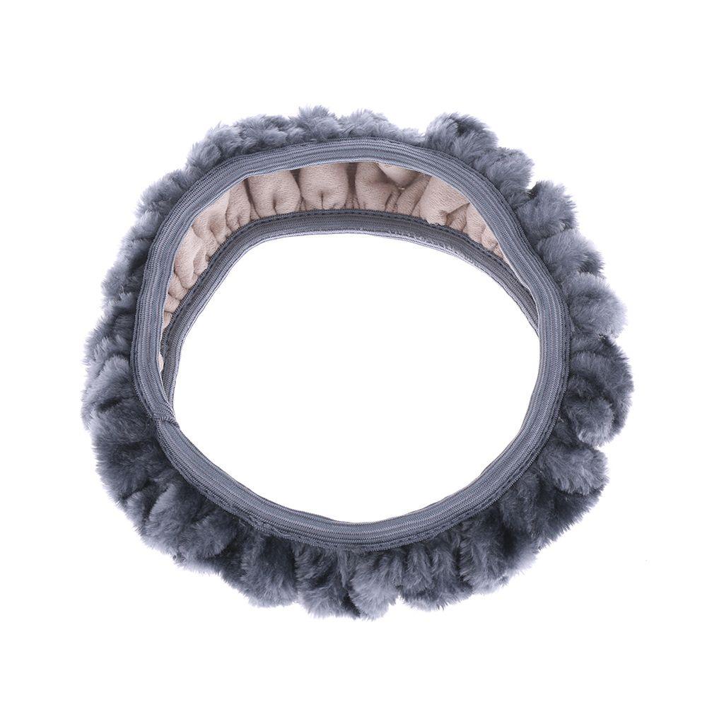 Bộ 3 Vỏ Bọc Vô Lăng Xe Hơi Bằng Lông Nhung Giữ Ấm Mùa Đông