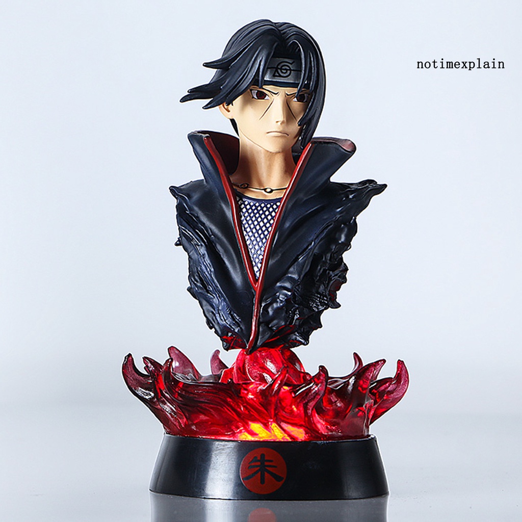 【NA❥】Display Mold Anime Naruto Itachi Uchiha Figure Luminescent PVC Remote Control Cartoon Model Toy for Desktop