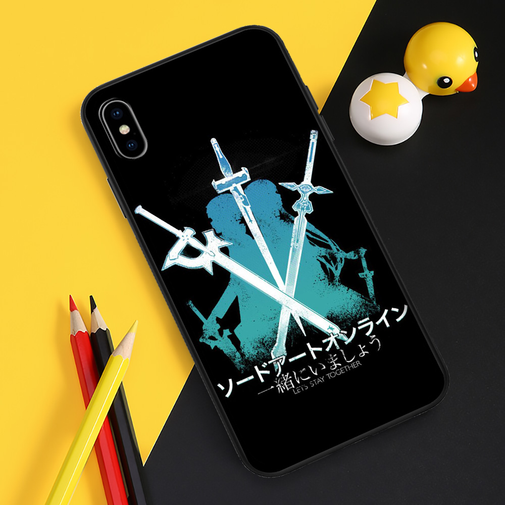 Ốp Điện Thoại Silicon Mềm Hình Sword Art Online 2 Vc77 Cho Iphone 12 Mini 11 Pro Xs Max Xr X Xs
