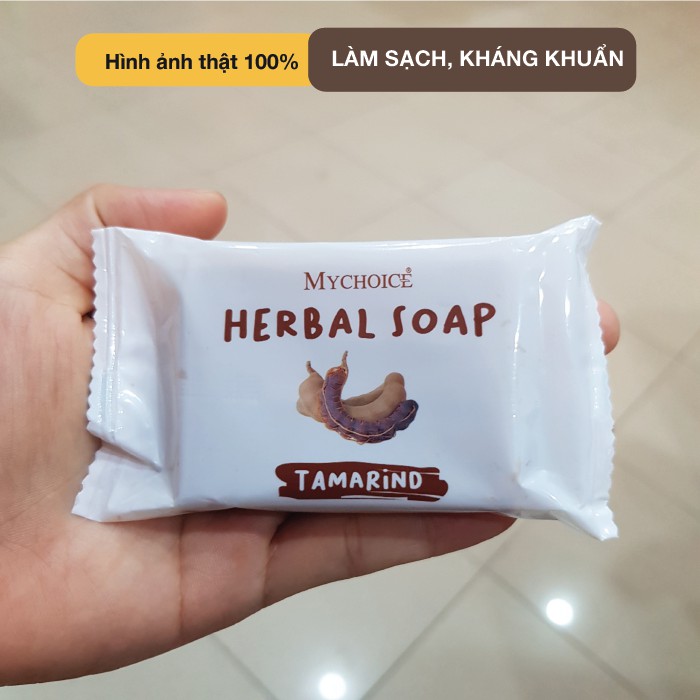 Xà bông Thái rửa tay Mychoice Herbal Soap chiết xuất quả me