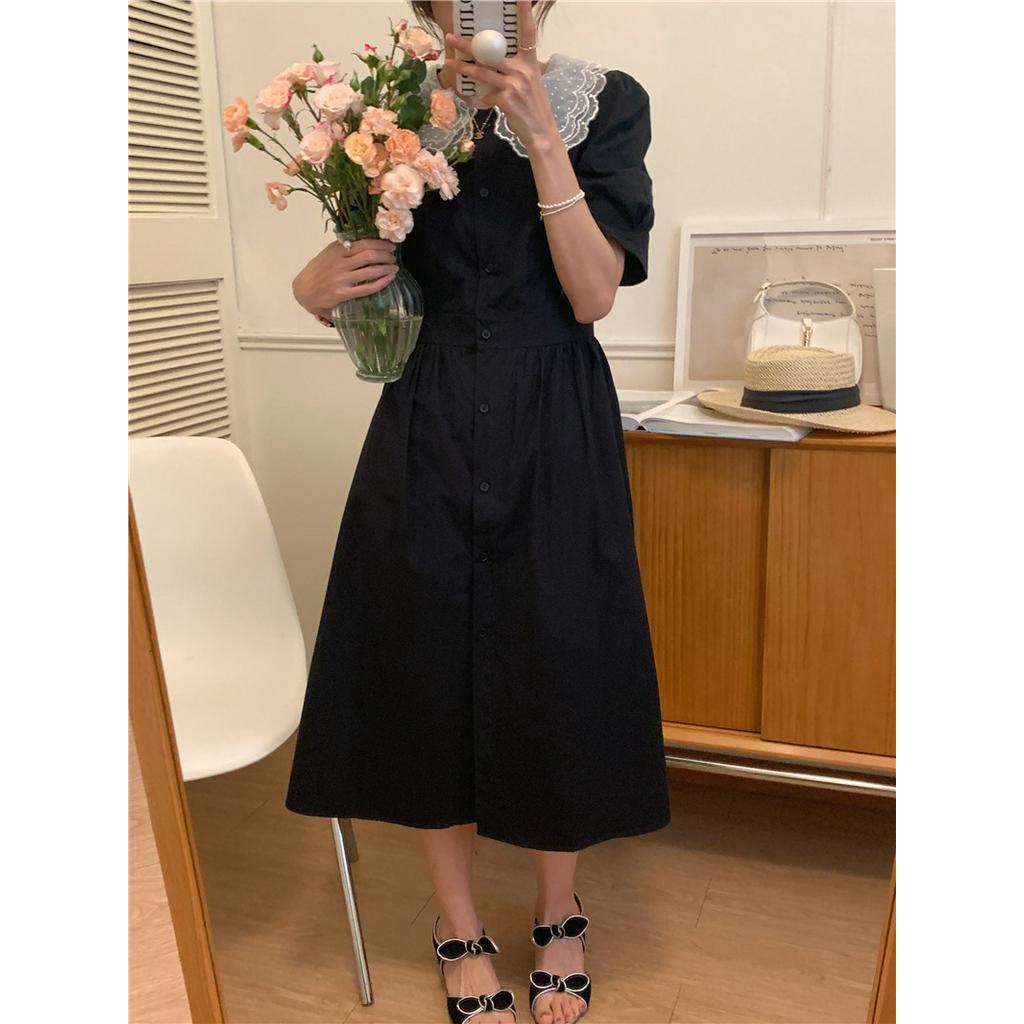 Đầm Cổ Ren Dáng Ôm Màu Sắc Xinh Xắn Cho Nữ 51716