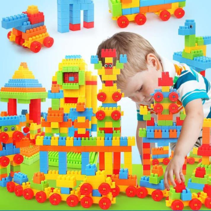 Đồ chơi trẻ em XẾP HÌNH LEGO lắp ráp 360 chi tiết. Giúp bé từ 2-6 tuổi phát triển trí thông minh, tư duy logic new