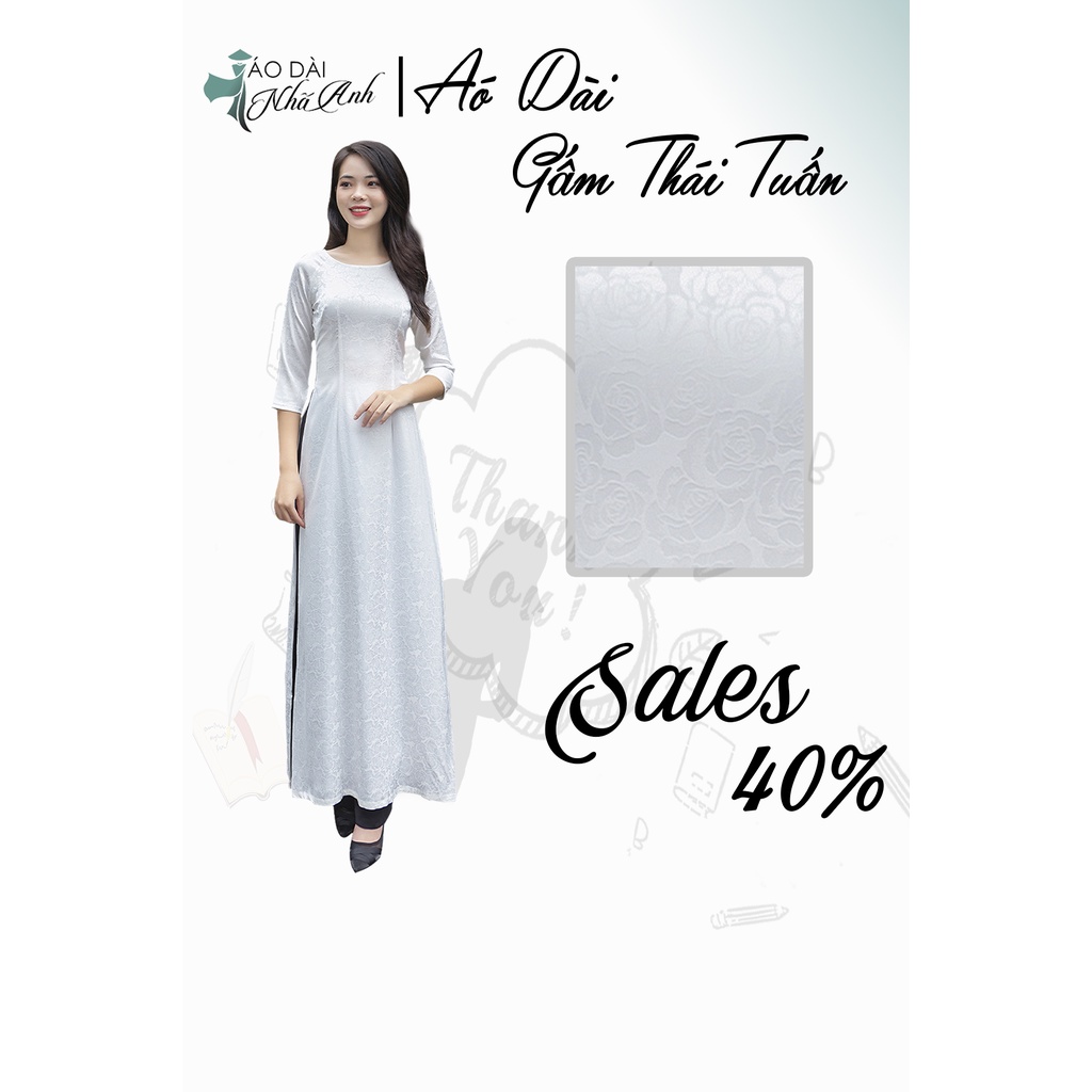 Áo dài hiện đại chất liệu Gấm Thái Tuấn trẻ trung cao cấp tinh tế cao cấp sang trọng