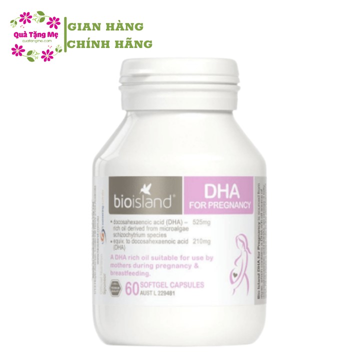 Viên Uống Bổ Sung Bio Island DHA for Pregnancy 60 viên