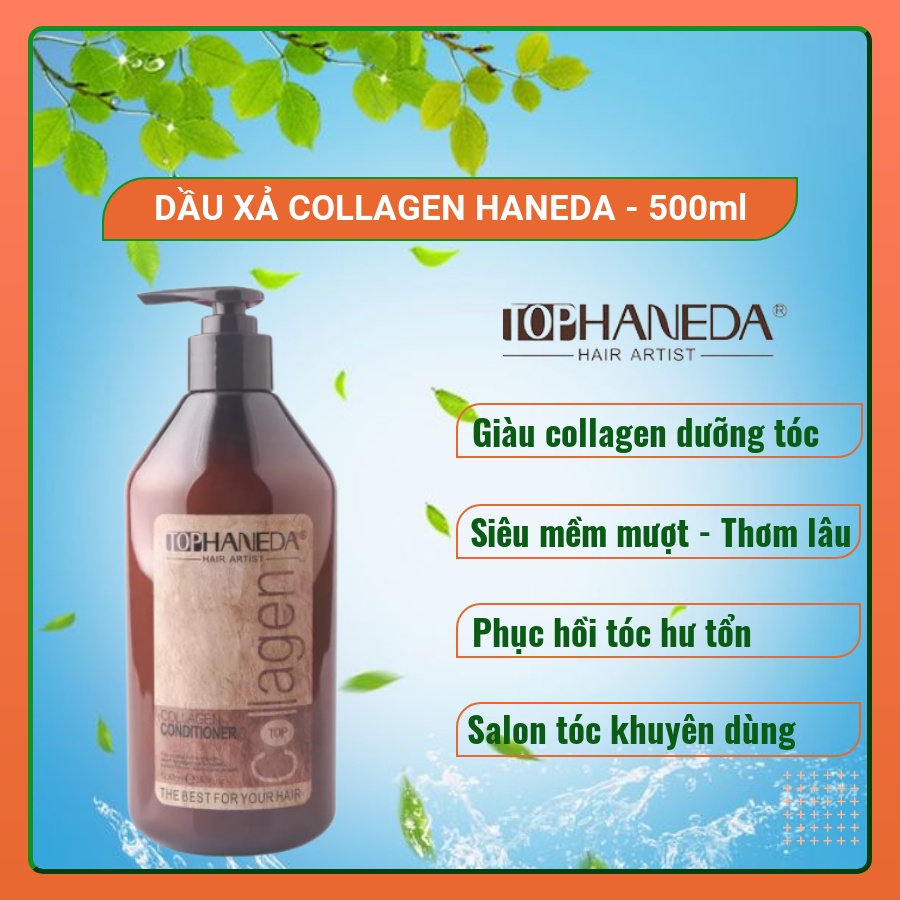 Dầu gội Collagen Haneda 500ml, Dầu gội Collagen Cao cấp chăm sóc và phục hồi tóc hư tổn | BigBuy360 - bigbuy360.vn