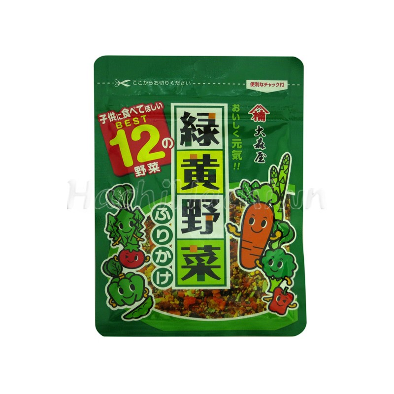 Gia vị rắc cơm 12 loại rau củ, cá ngừ Ohmoriya 23g - Hachi Hachi Japan Shop