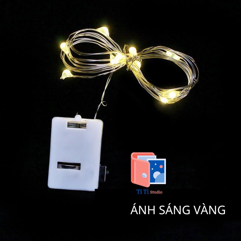 Dây đèn Led fairylight ,dây đèn đom đóm 1m, 2m, 3 mét dùng pin  1