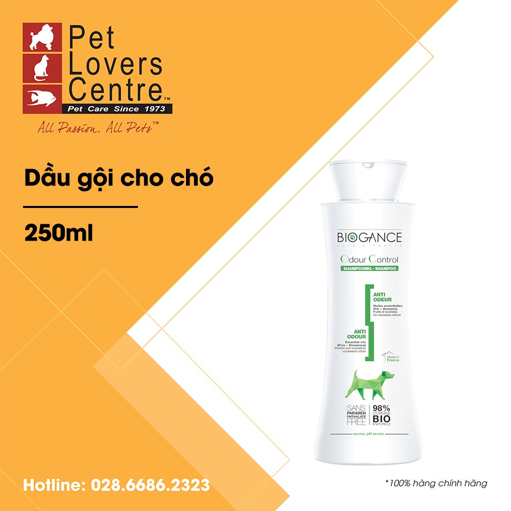 [xuất xứ Pháp] Dầu gội cho chó BIOGANCE ODOUR CONTROL SHAMPOO 250ml