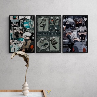 Combo 3 tranh treo tường, tranh decor chủ đề Naruto độc quyền TITAN360, kích thước 20x30 1 tấm, Mẫu 5