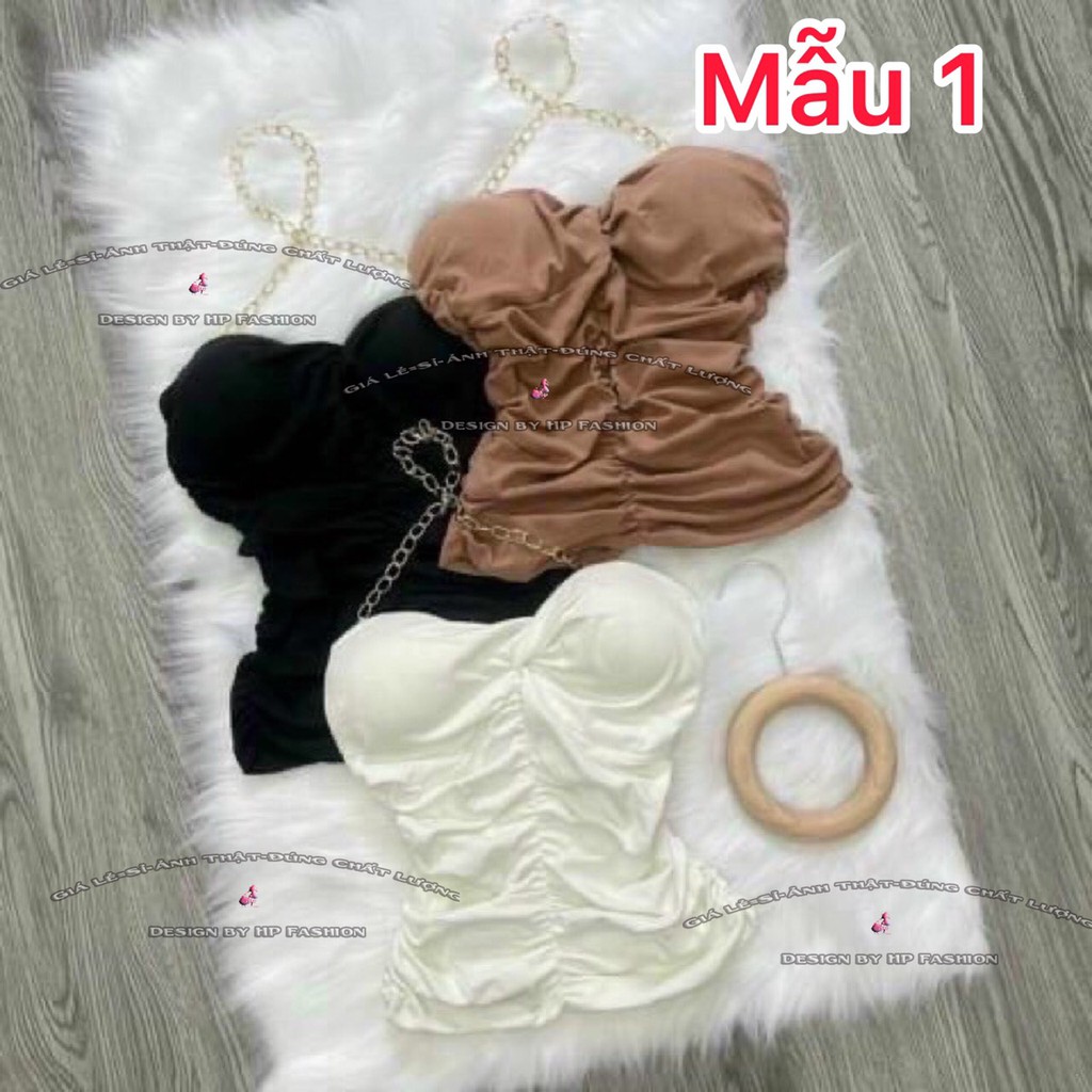 Áo kiểu croptop nữ đẹp ôm body phối xích có mút ngực cực dễ thương mẫu mới thời trang 2021 | WebRaoVat - webraovat.net.vn