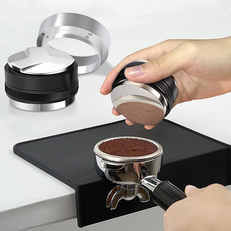 53mm Coffee Tamper and 54mm Dosing Funnel Set, Dual Head Coffee Leveler