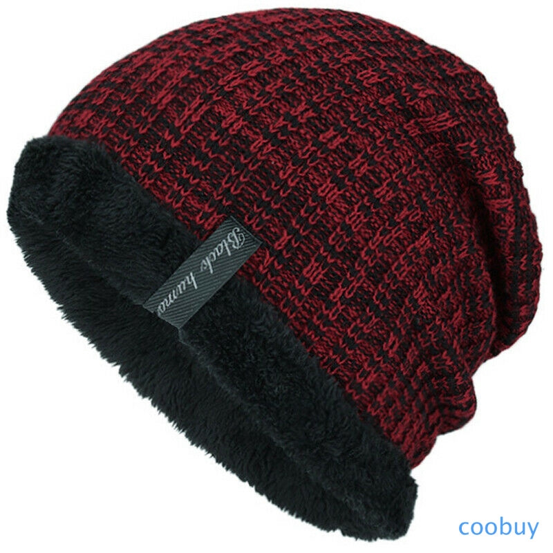 Nón beanie dệt kim giữ ấm mùa đông dành cho nam
