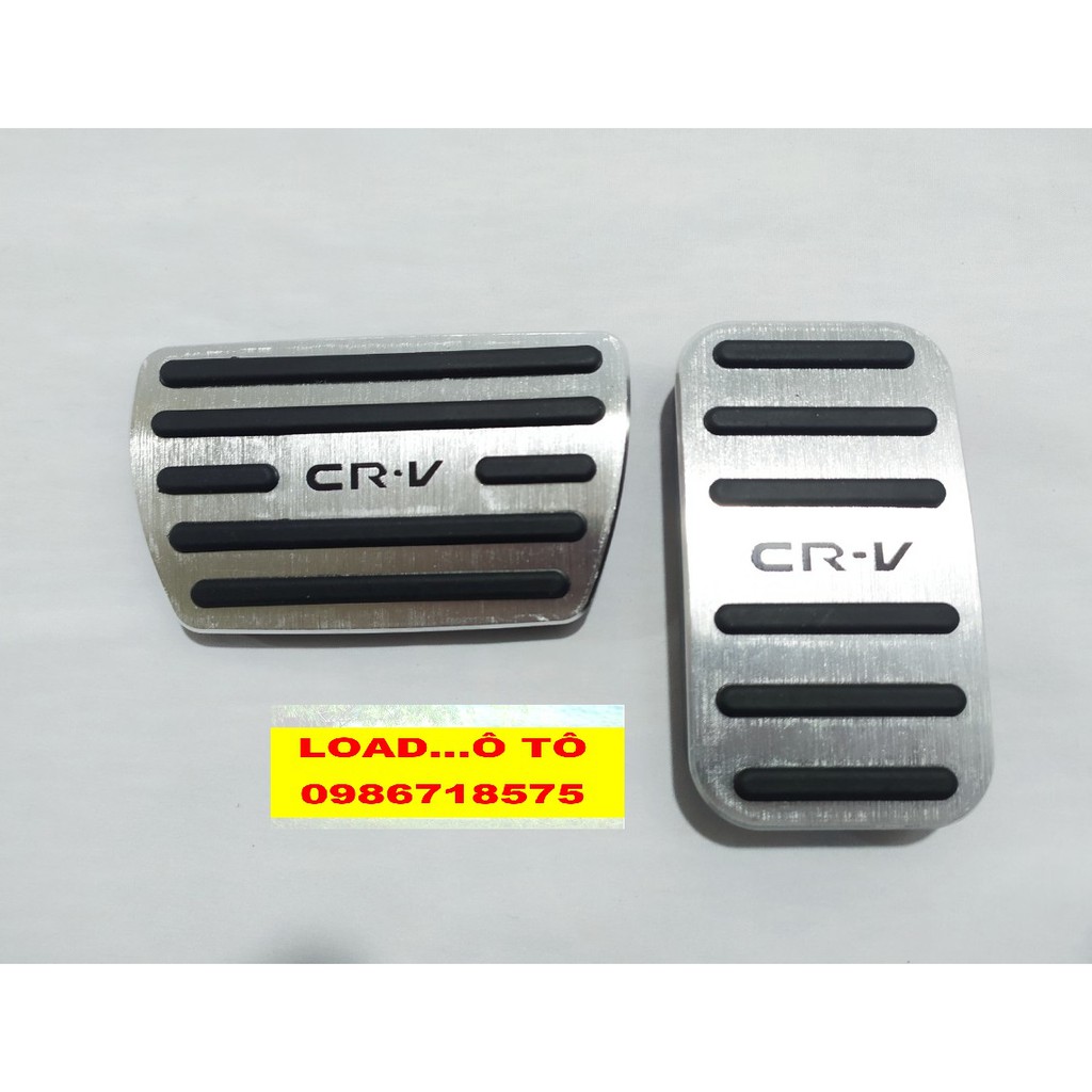Bộ 2 ốp trang trí chân ga, Chân Phanh xe Honda CRV 2018-2021 Thời Trang Cao Cấp