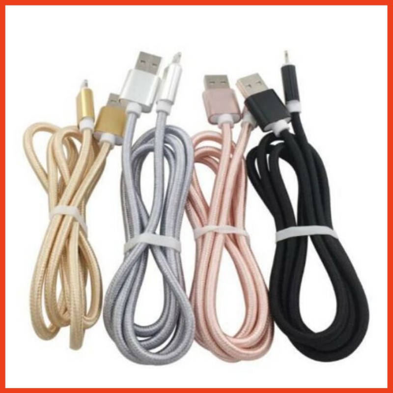 [DÀI 3M] CÁP SẠC DÂY DÙ DÀI 3M (SAMSUNG/IPHONE)