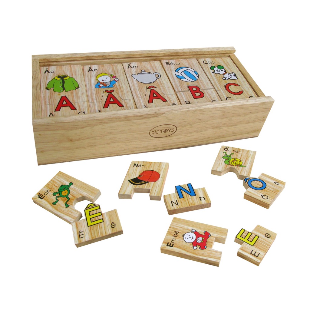 Bộ tìm chữ cái Tiếng Việt Winwintoys giúp bé nhận biết 29 chữ cái - Metis đồ chơi cho con