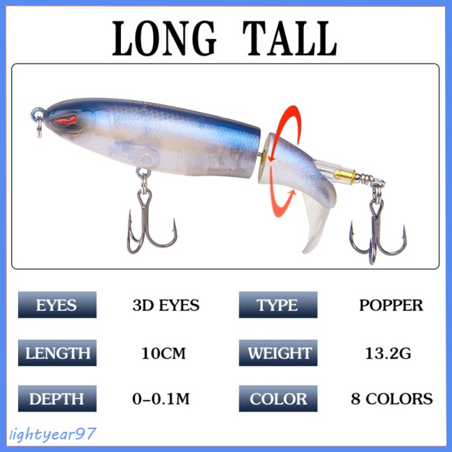 Mồi Câu Cá Giả Đuôi Mềm Dạng Xoay 13g Chất Lượng Cao