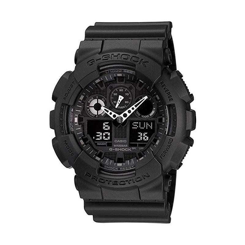 Dây Đeo Màu Đen Lớn 100% Chính Hãng Cho Đồng Hồ Casio G-Shock GA-100 GA100-1A1 GA-100-1A1