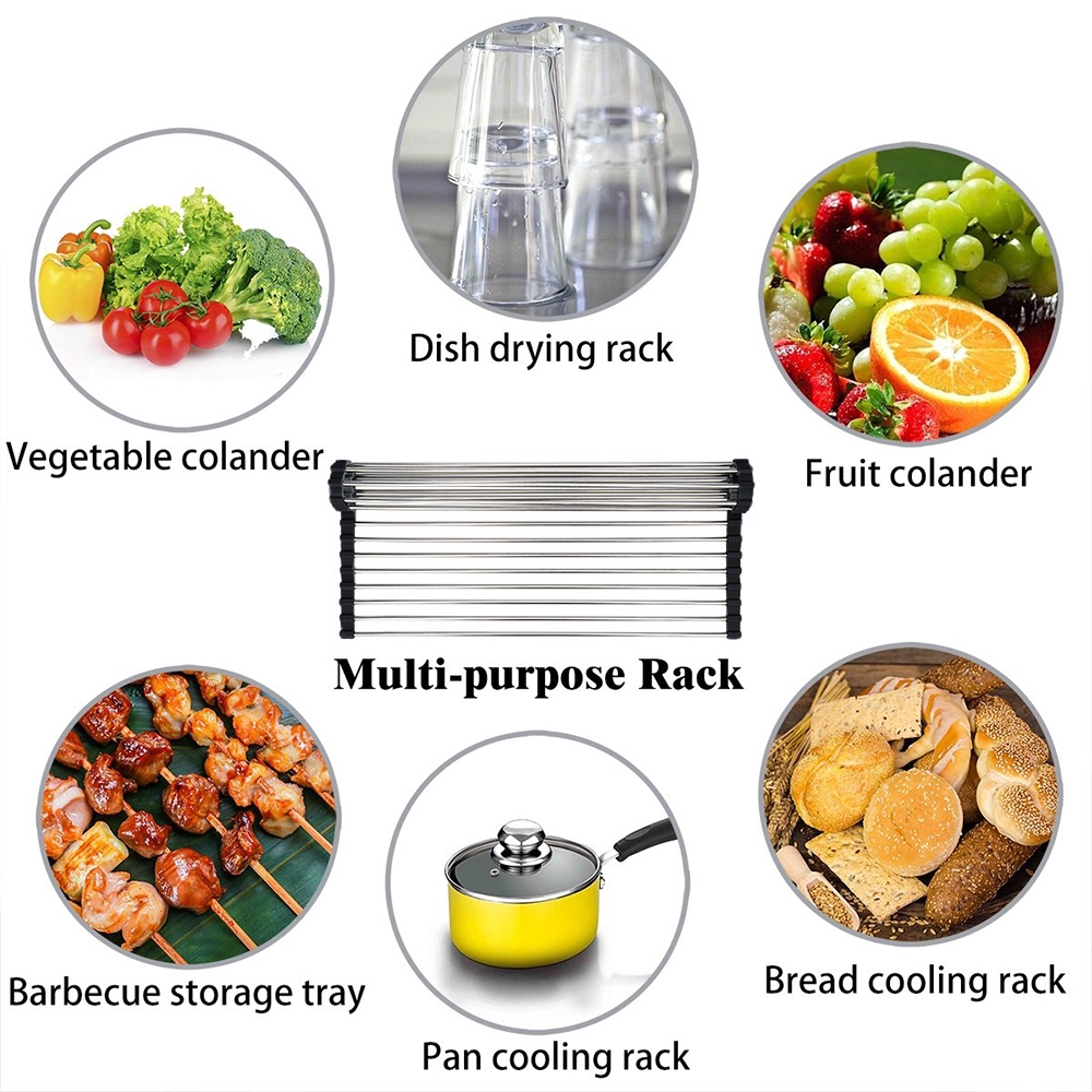 Gía đỡ vật dụng nhà bếp bằng thép không gỉ