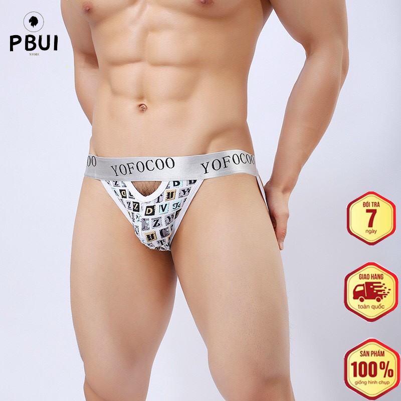 Quần sịp nam lọt khe ⚡FREE-CHE TEN⚡ Quần lót nam đai to nâng mông sexy có dây thoáng mát  - PBUI STORE