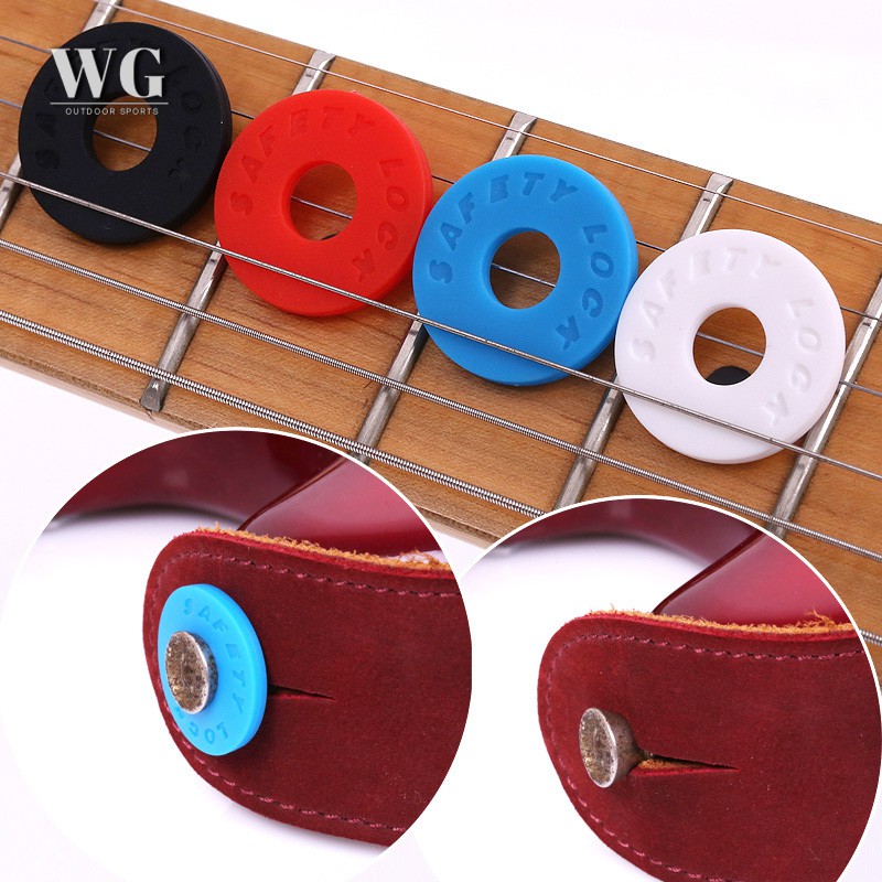 Set 8 khoá bằng silicon của dây đeo đàn ghita/bass