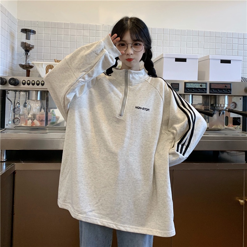 Áo nỉ Unisex NONSTOP áo Sweater dài tay Hàn Quốc_VIETCEN | BigBuy360 - bigbuy360.vn