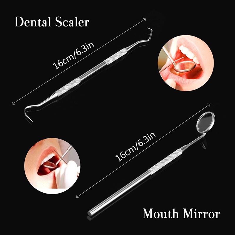 Bộ 3 Món Dụng Cụ Nha Khoa Bằng Thép Không Gỉ Chuyên Dụng