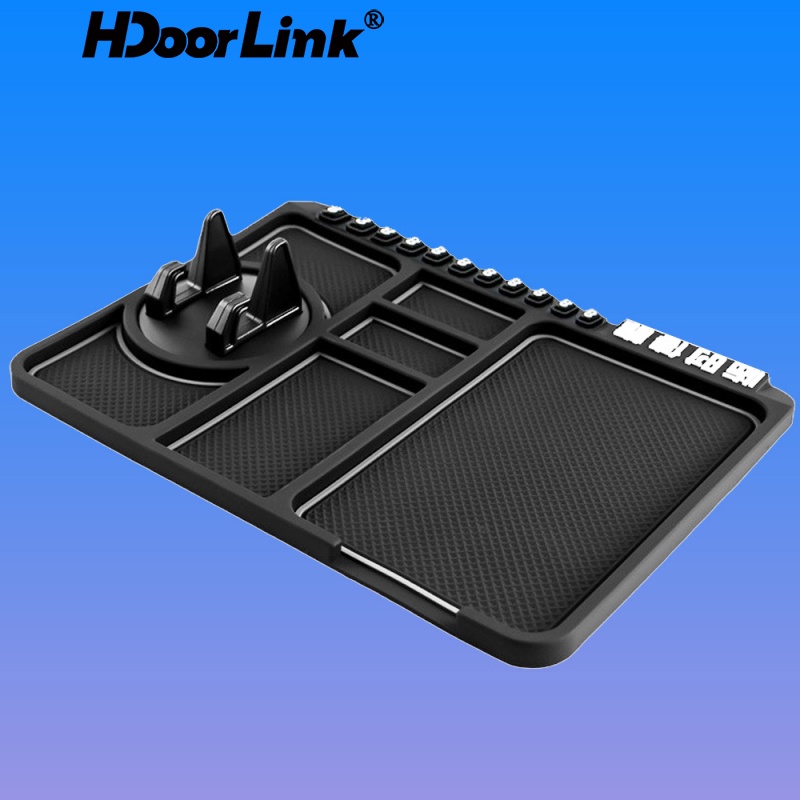 HdoorLink Bảng điều khiển ô tô Chống trượt Mat Đệm điện thoại tự động