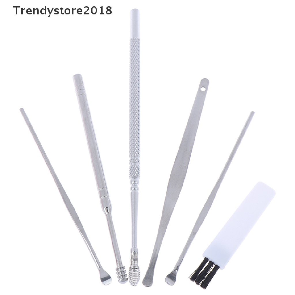 [Hàng mới về] Set 6 dụng cụ lấy ráy tai chất liệu thép không gỉ 20218