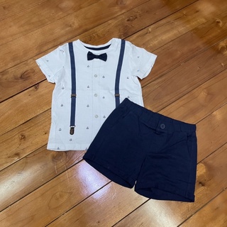 Set công tử hm h&m auth size 6-9m form to