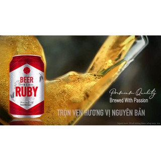 Thùng 24 lon Bia Red Ruby