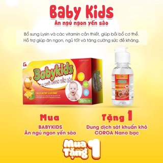Combo 5 babykids ăn ngủ ngon yến sào