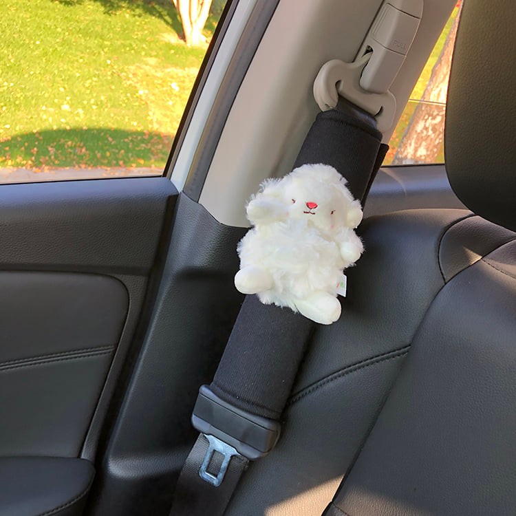 ĐỆM BỌC TRANG TRÍ SEATBELT HÌNH GẤU VÀ TAI MÈO DỄ THƯƠNG