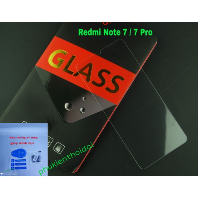 Cường lực Redmi Note 7 / Note 8 FREESHIP Từ 50k hiệu Goevno trơn mượt hạn chế vân tay ( tặng keo mép )