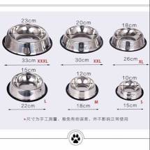 Bát inox đủ size cho chó mèo