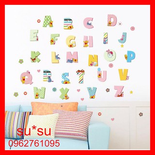 Decal Bảng chữ cái cách điệu- WN019-36