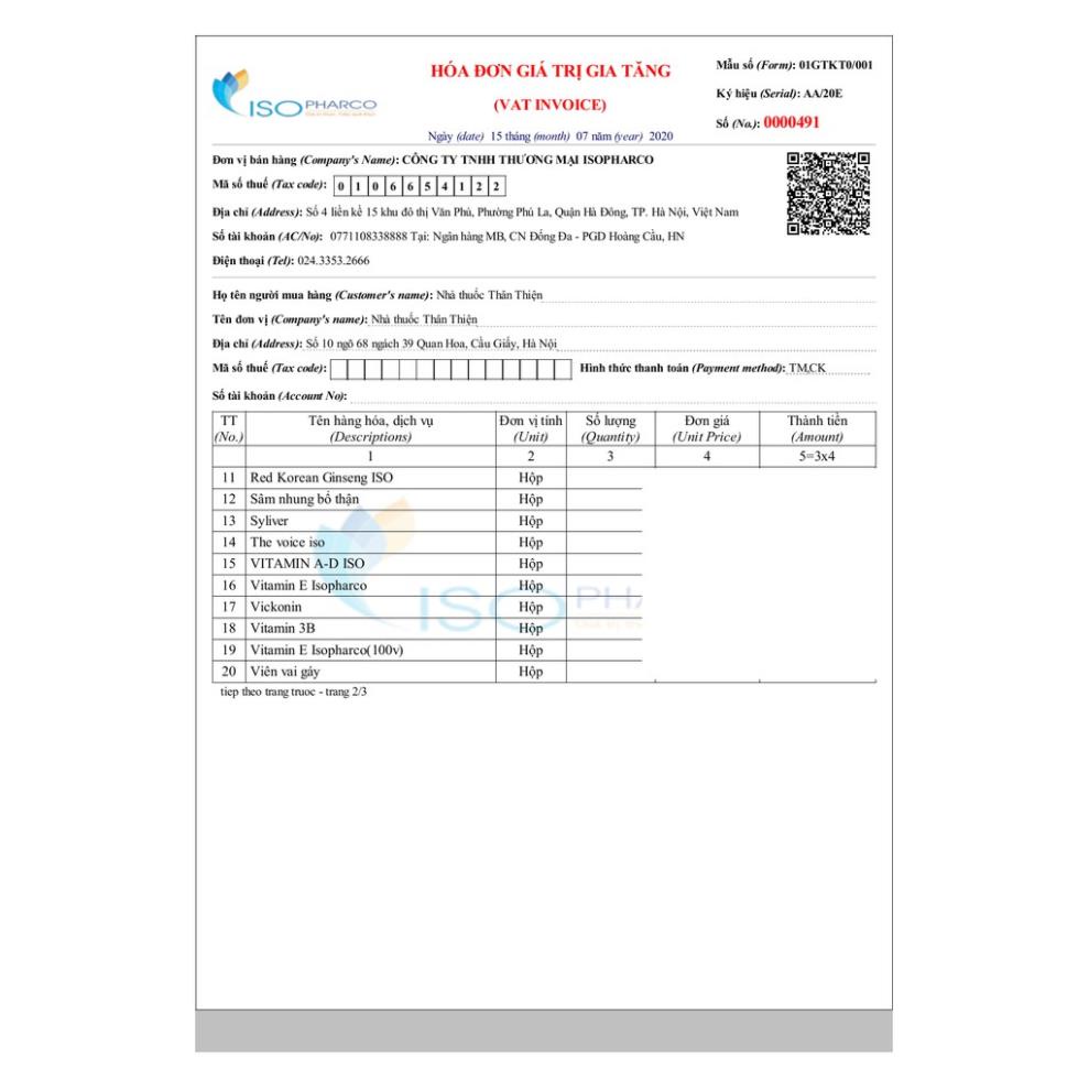 The Voice ISO - Hỗ trợ giảm các triệu chứng của viêm thanh quản (Hộp 30 viên)