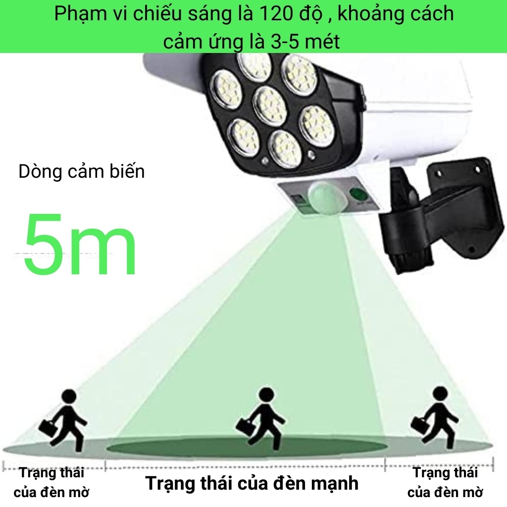 Đèn năng lượng mặt trời giả camera ngoài trời  tự động BẬT TẮT chống trộm, chống nước IP67. Có điều khiển shopnhatphong | BigBuy360 - bigbuy360.vn