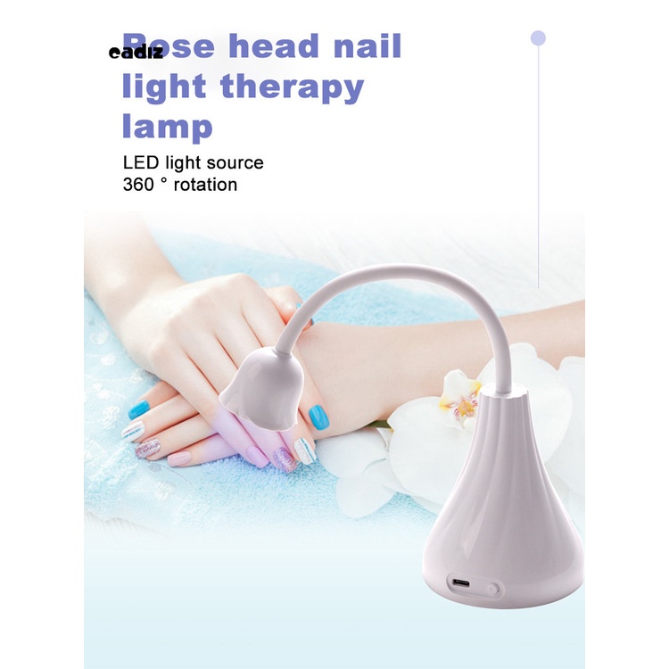 [Hàng mới về] Đèn hong khô sơn móng 6 hạt đèn nhỏ gọn tiện lợi