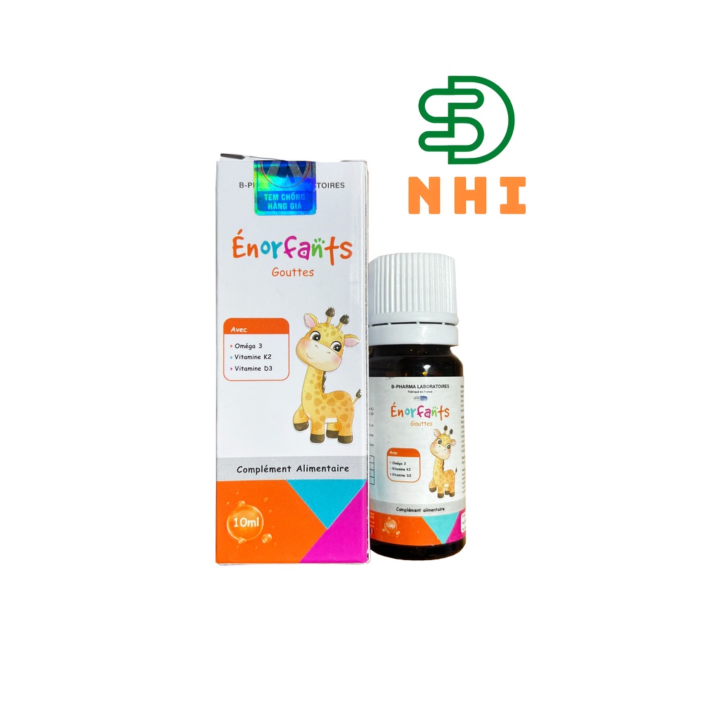 Vitamin D3-K2(MK7)-Omega3 - Énorfants -  Xuất sứ Pháp