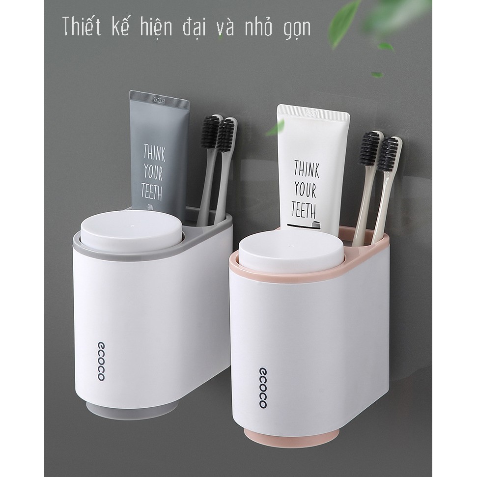 [Mã LIFEXANH03 giảm 10% đơn 500K] Kệ để Bàn Chải Kem Đánh Răng Mini Ecoco dán cường lực siêu chắc