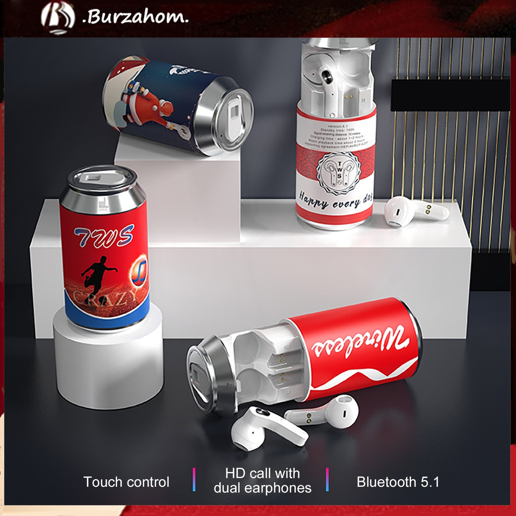 tai nghe không dây Thiết Kế Hình Lon Nước Cá Tính