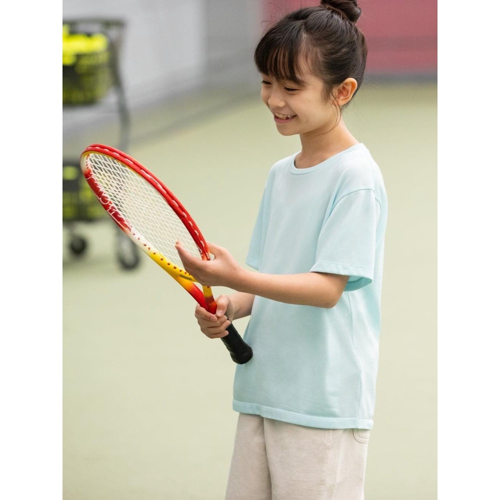 (UNIQLO Nhật chính hãng) Kid - Áo Thun Cổ Tròn Ngắn Tay dòng Dry Ex