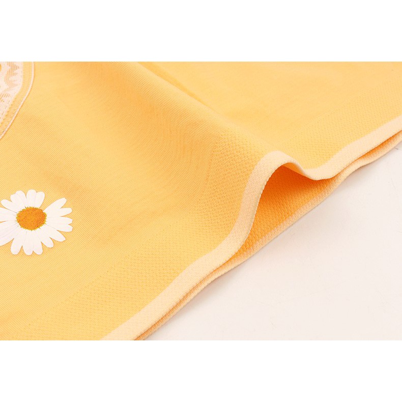 Quần lót nữ, set hộp 4c quần lót kháng khuẩn in hoa cúc chất cotton Freesize