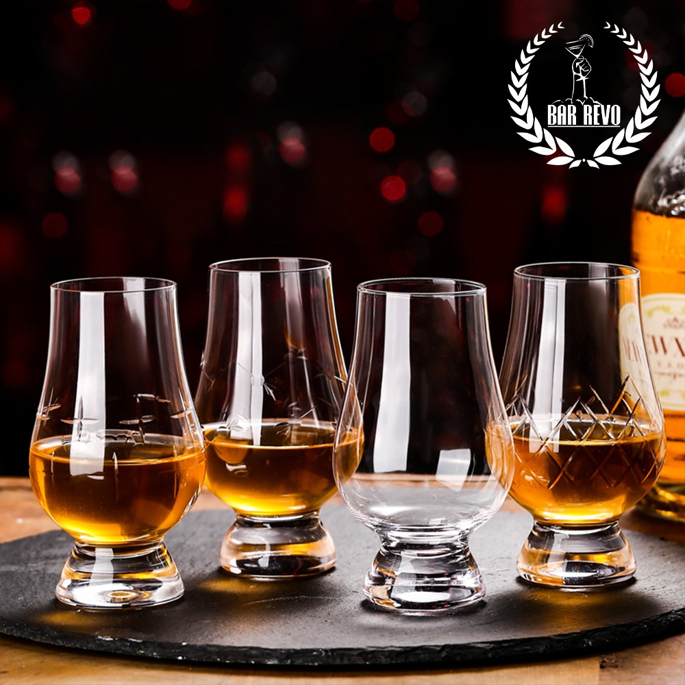 Ly Tasting Thử Trạm Khắc Họa Tiết - Whisky Tasting Glass