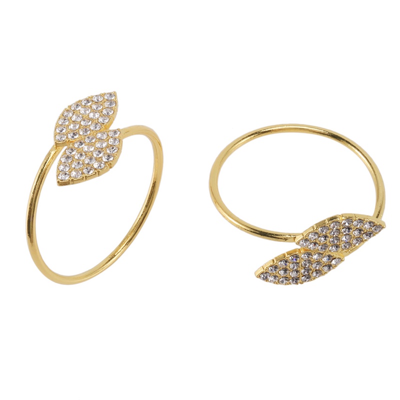 Vòng Giữ Khăn Ăn 12 Chiếc Nhẫn Bằng Kim Loại Màu Vàng Trang Trí Bàn Tiệc Cưới