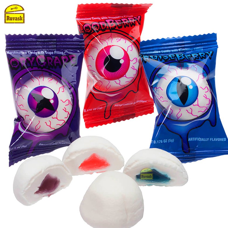 Kẹo Marshmallow Hình Con Mắt Hàn Quốc Gói 250g - Kẹo Dẻo Mềm, Kẹo Halloween