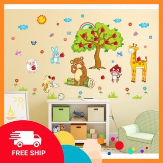 ⚡️𝗙𝗥𝗘𝗘𝗦𝗛𝗜𝗣⚡️ Decal dán tường Vườn cherry