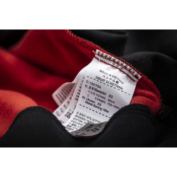 [HÀNG_CHÍNH_HÃNG] ÁO KHOÁC NỈ NIKE HBR LARGE SWOOSH FULL ZIP - ĐỎ | BigBuy360 - bigbuy360.vn