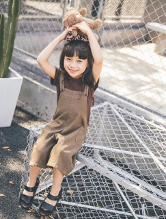 Set quần yếm cho bé gái
